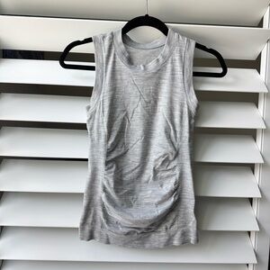 Athleta Light Gray forest hill merino wool tank top